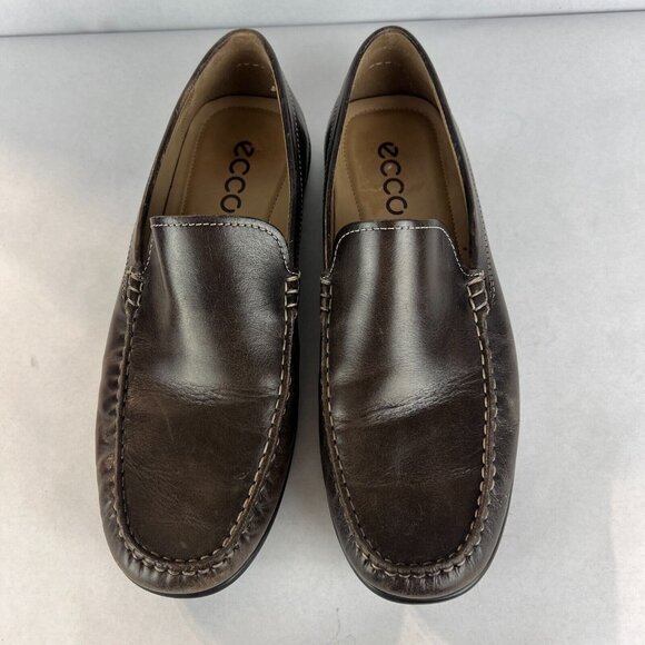 ECCO 43 Loafer Shoes Mens‎ 9 Brown Leather Classic Moc Casual Comfort Slip On main image 5